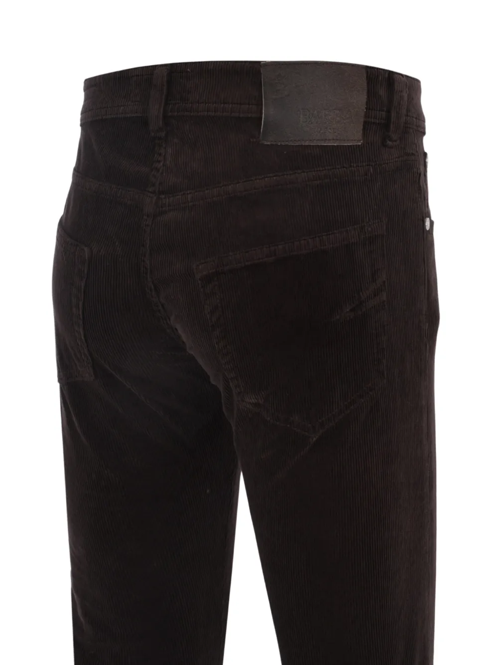 Barba JFive ribfluwelen straight broek Bruin