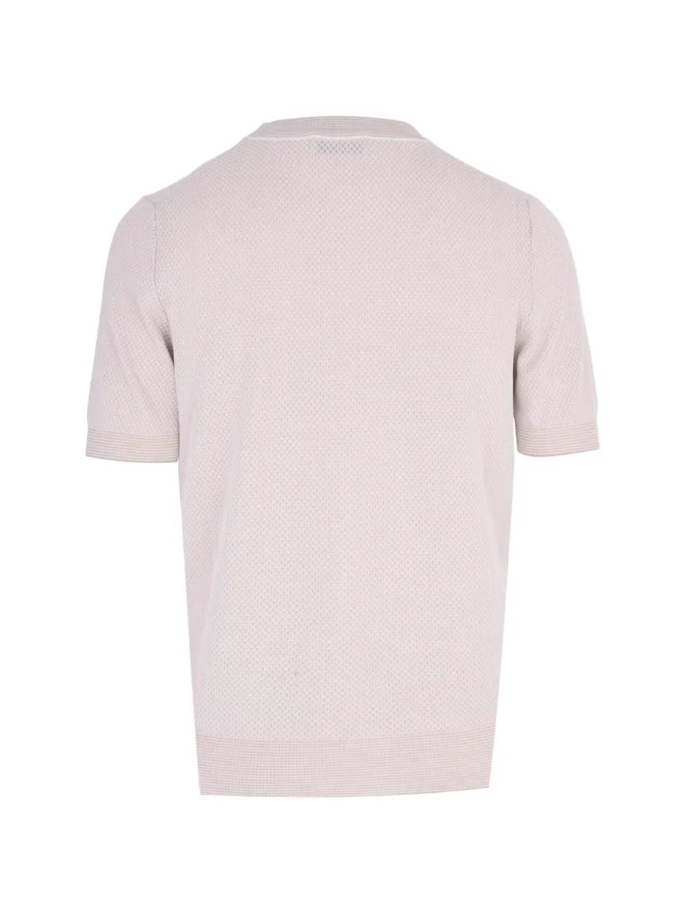 Gran Sasso Wafelgebreid T-shirt Beige