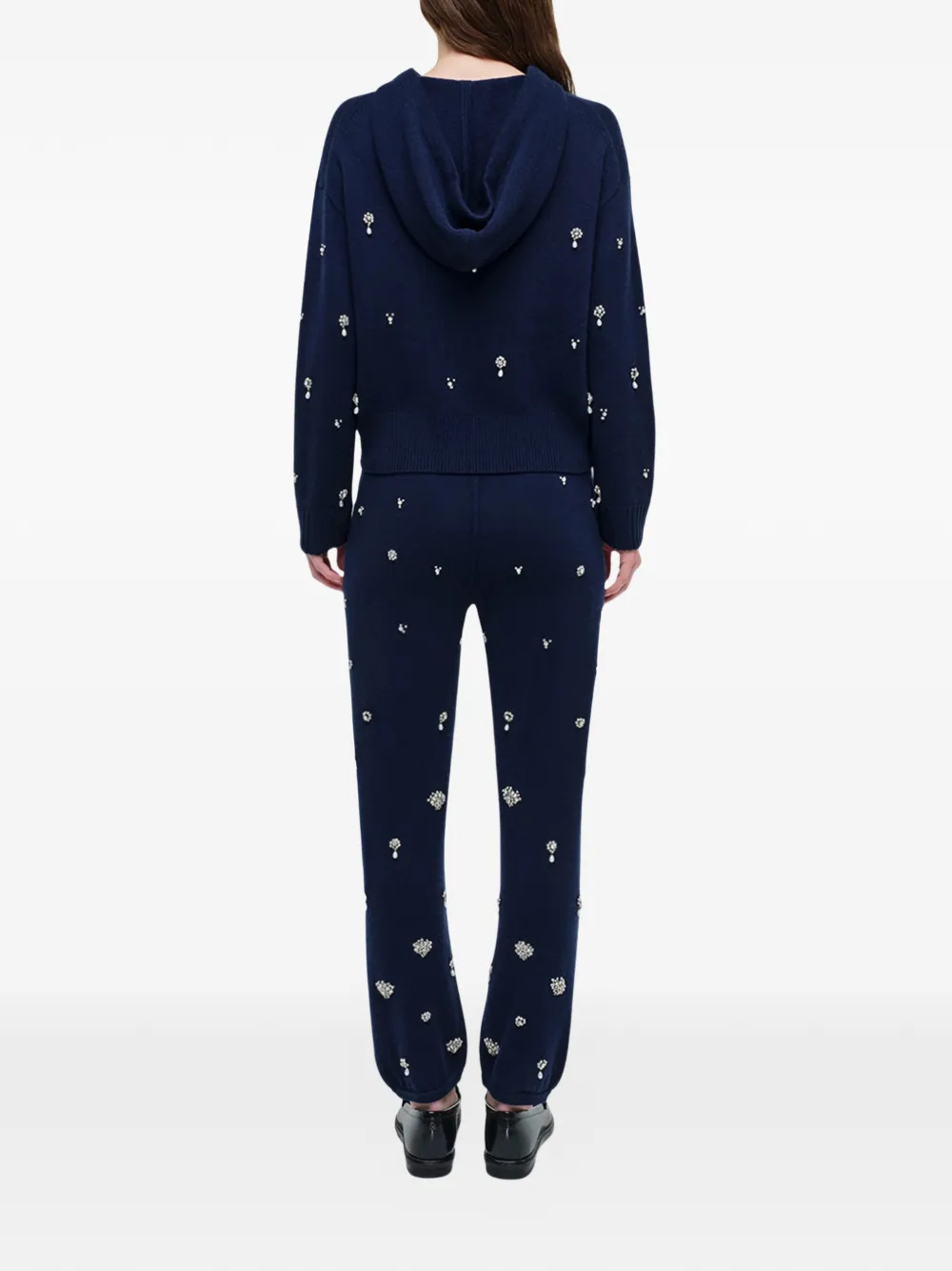 SIMKHAI Karmen hoodie verfraaid met kristallen Blauw