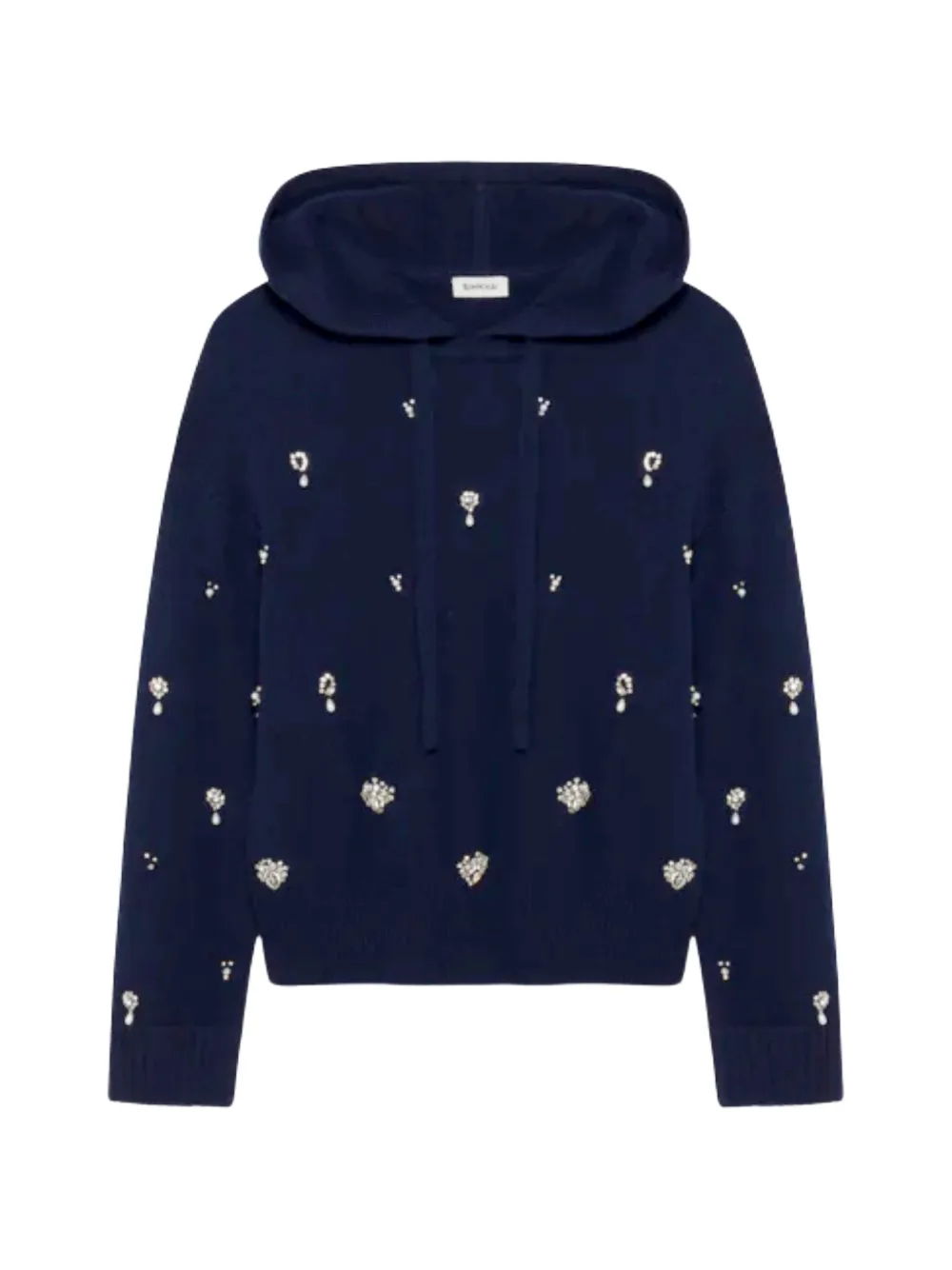 Simkhai Karmen crystal-embellished hoodie - Blue