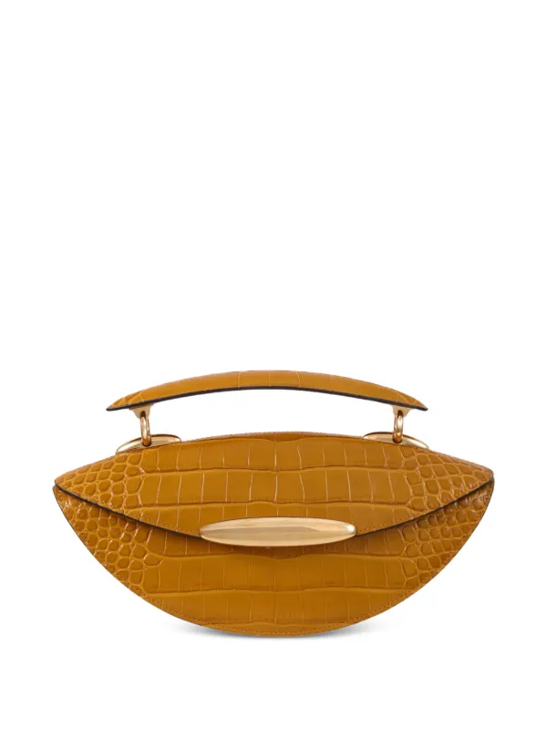 Zimmermann Wavelength Crocodile-effect Tote Bag in Brown