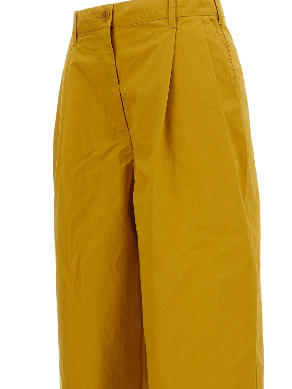 Casey Sienna geplooide broek Geel
