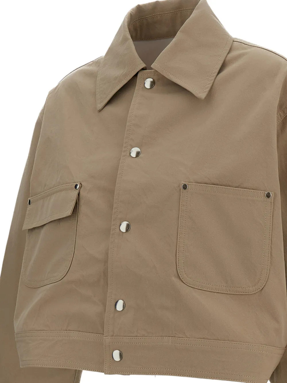  Plan C Boxy Pocket Jacket - Neutrals 