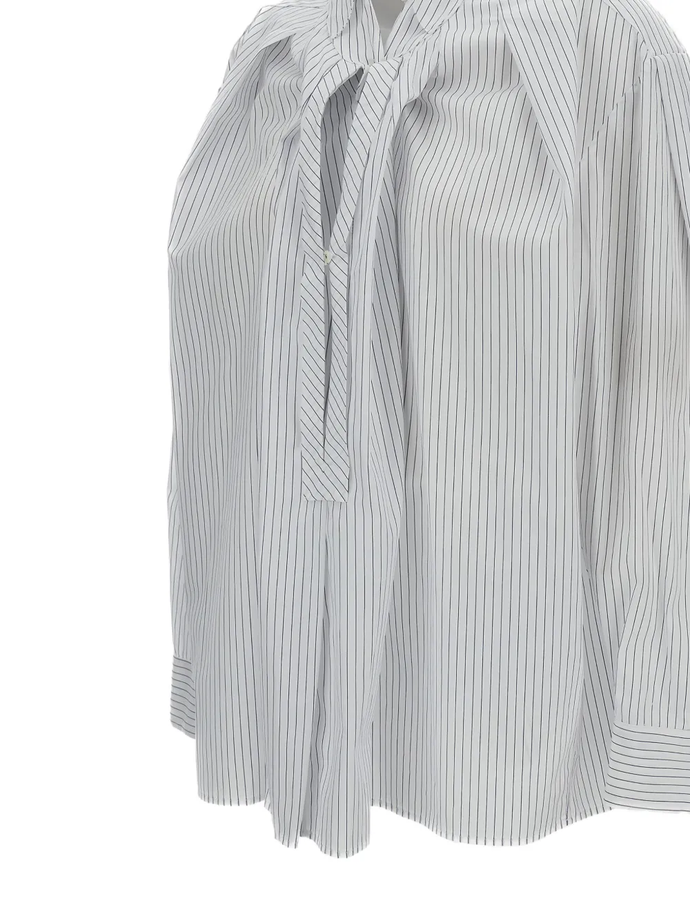  Jejia Striped V-neck Shirt - White 