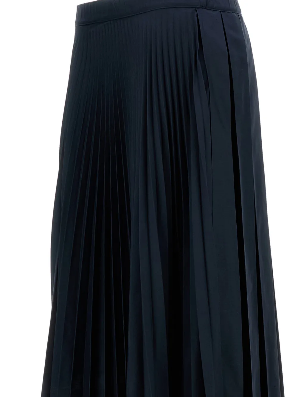 Plan C Asymmetrische plooirok Blauw