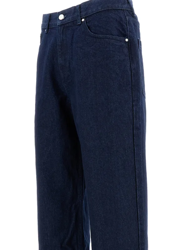 Arte antwerp ワイドデニム w32 Arte Antwerp five-pocket wide-leg Jeans | Blue | FARFETCH RO