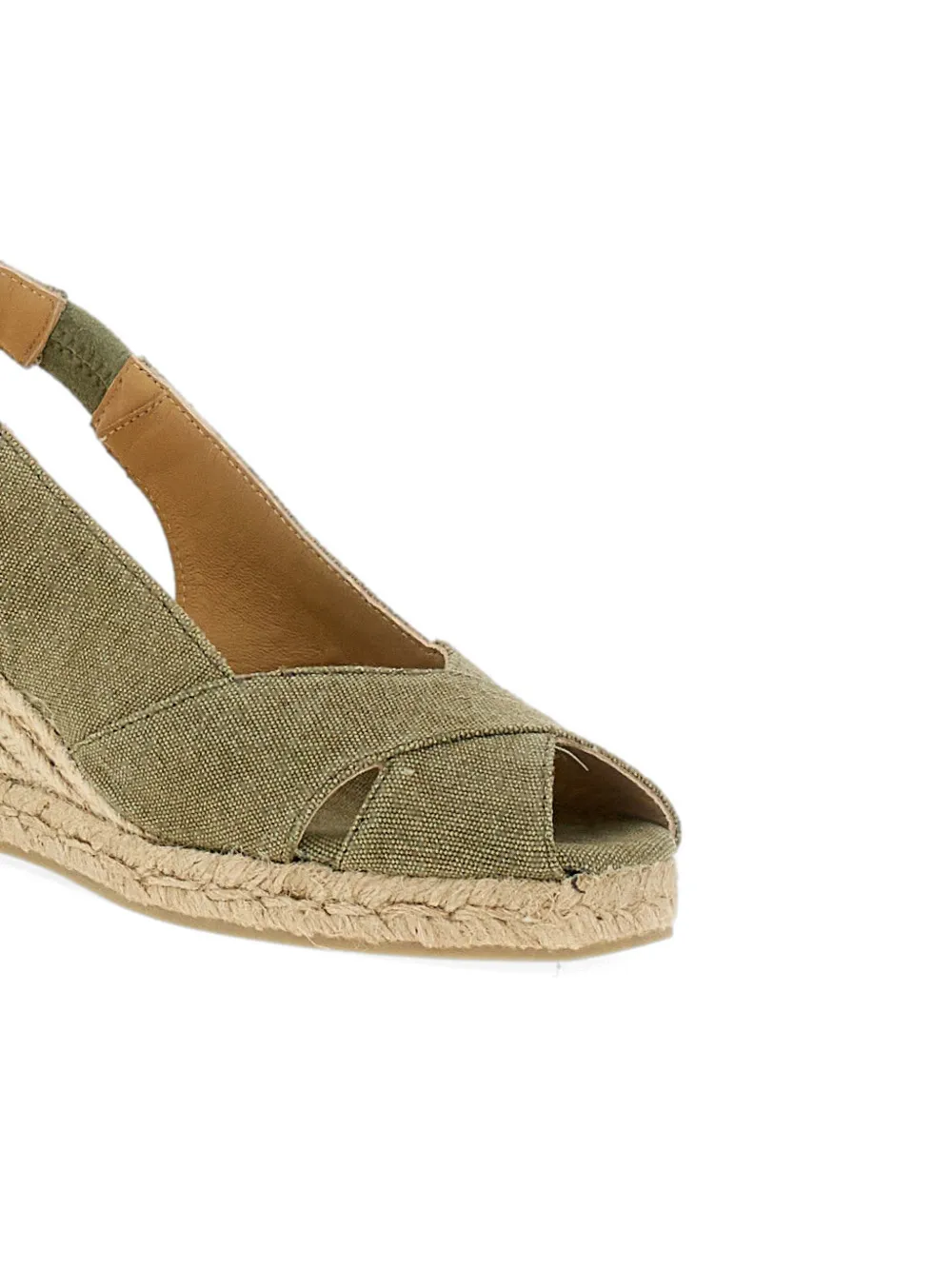 Castañer Slingback espadrilles met open neus Groen