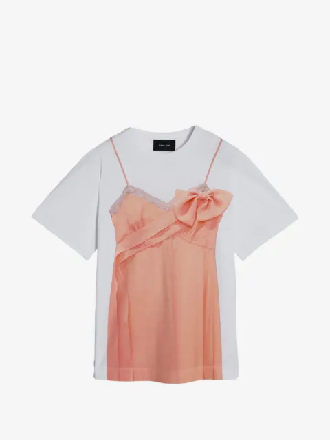 Simone Rocha trompe l'oeil bow-detail T-shirt