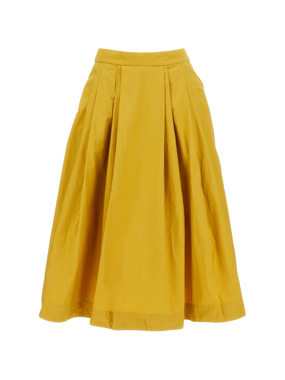 Casey Casey Anarchic pleated-design midi skirt - Giallo