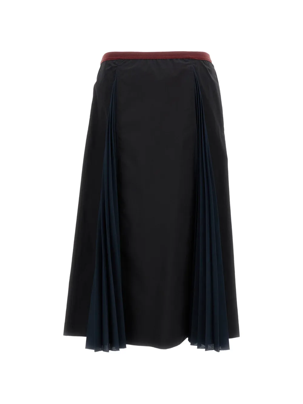  Plan C Falda Midi Acampanada - Negro 
