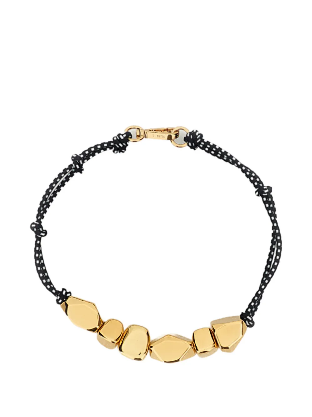 Plan C Geometric-stone Necklace In Burgundy