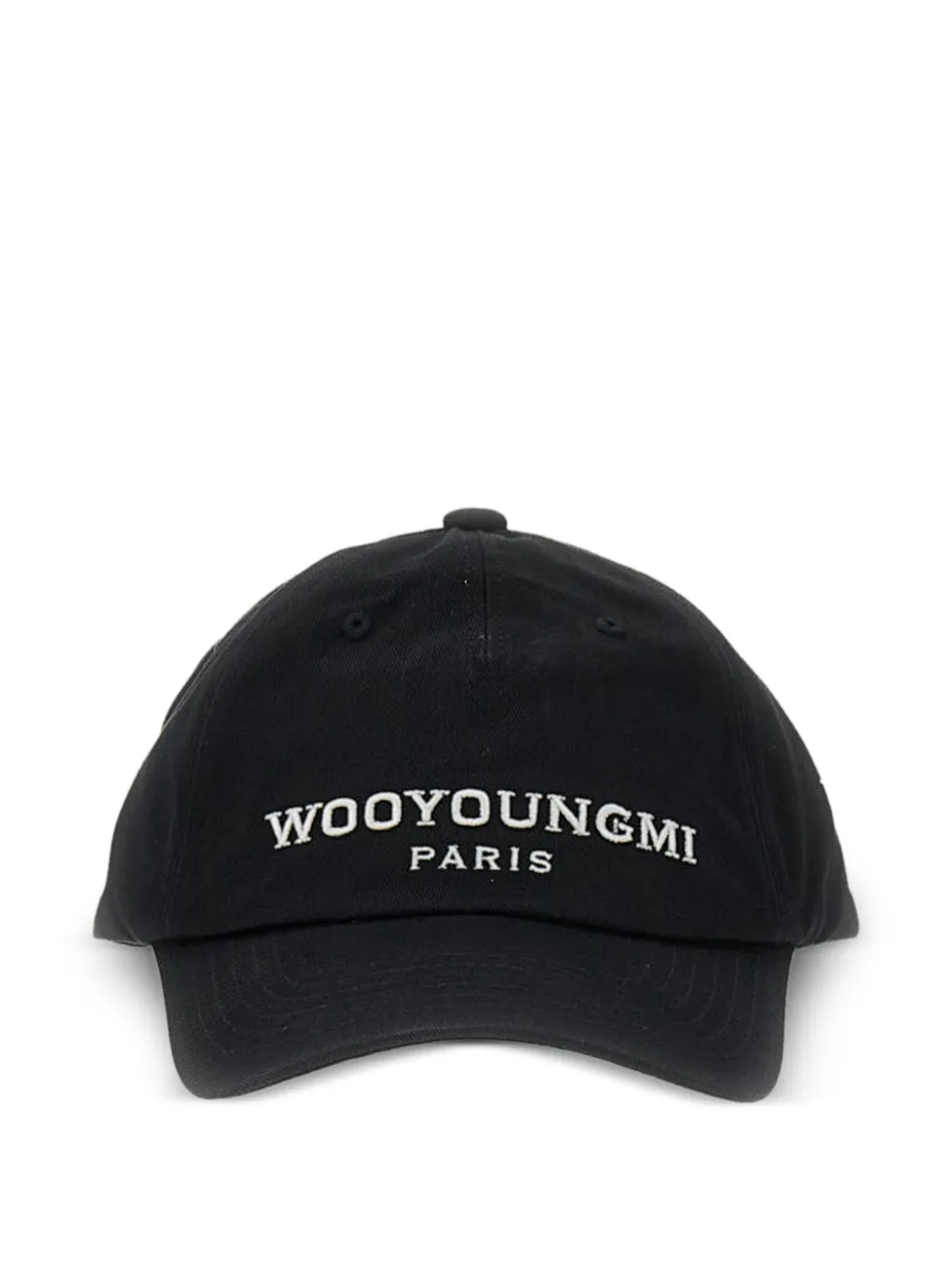 Wooyoungmi Baseballkappe mit Logo-Stickerei - Schwarz