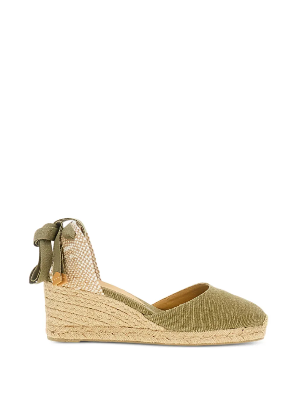 Castañer Espadrilles met enkelband Groen