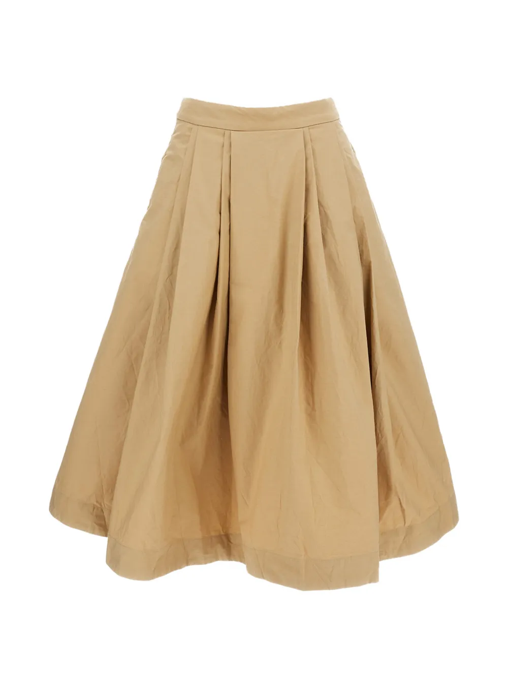 Casey Casey Anarchic pleated-design midi skirt - Toni neutri