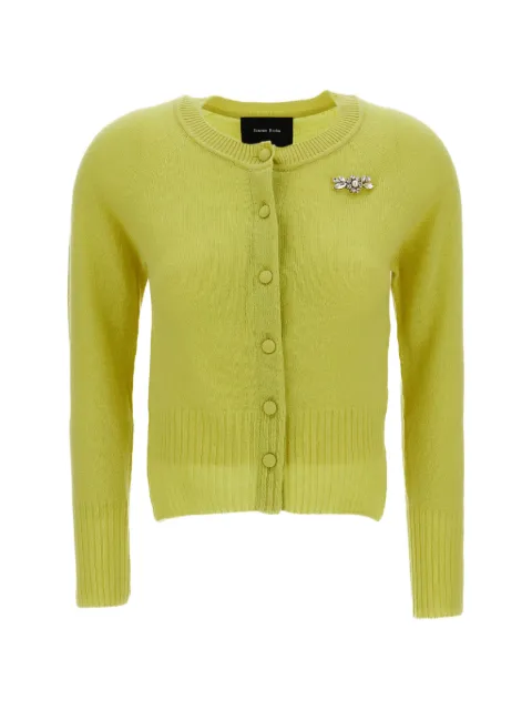 Simone Rocha cárdigan con detalles de cristal