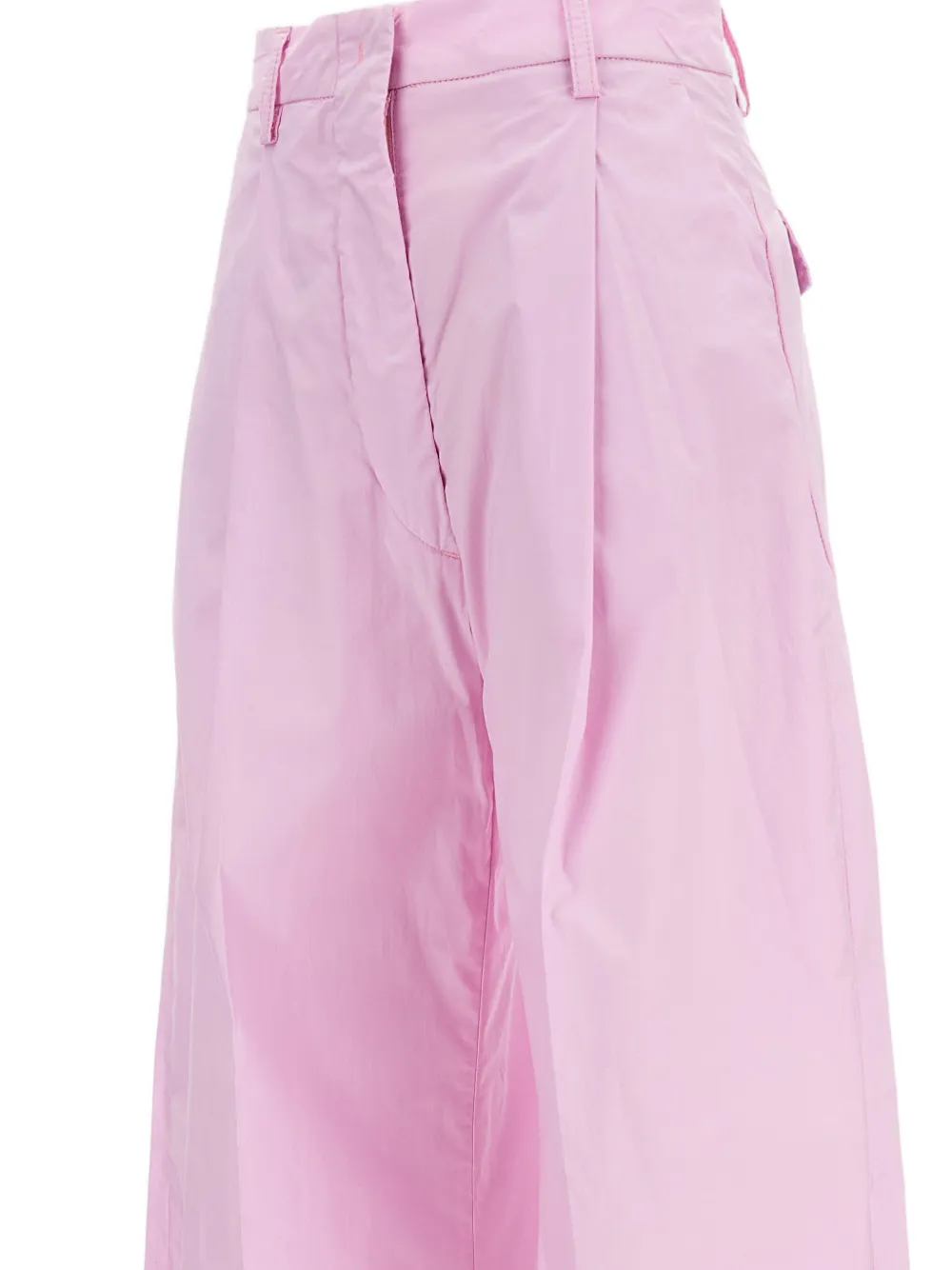 THELATEST Geplooide broek met wijde pijpen Roze