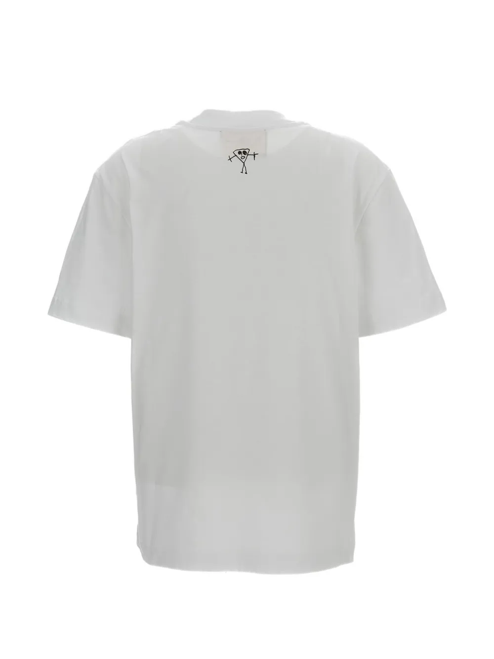 Plan C T-shirt met grafische print Wit