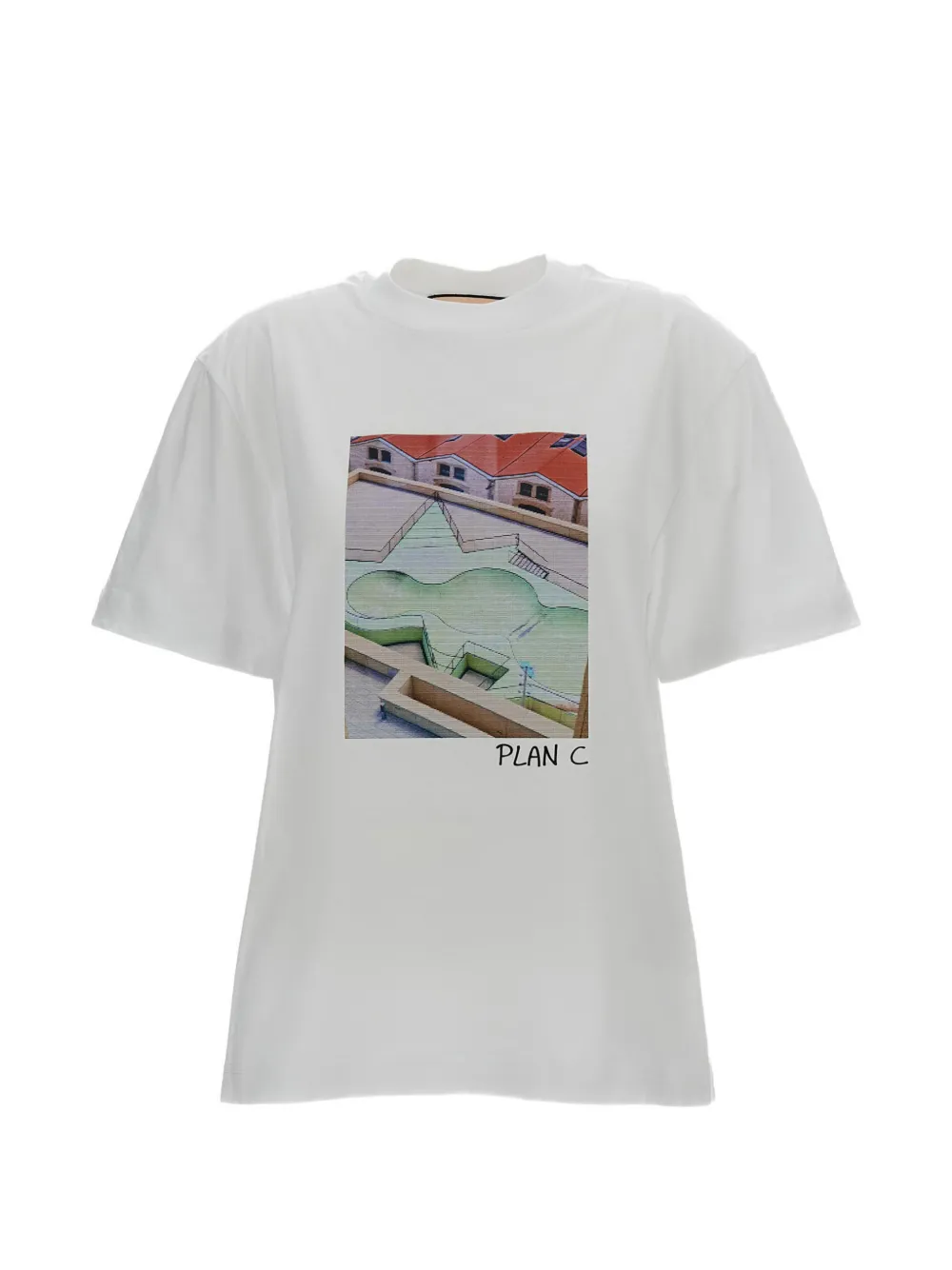 Plan C T-shirt con grafica - Bianco
