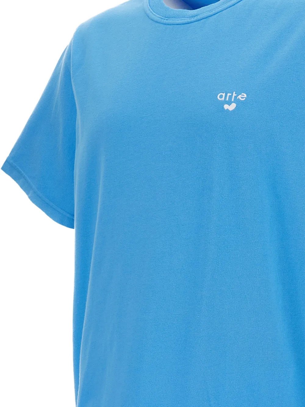 Arte Antwerp T-shirt met geborduurd logo Blauw