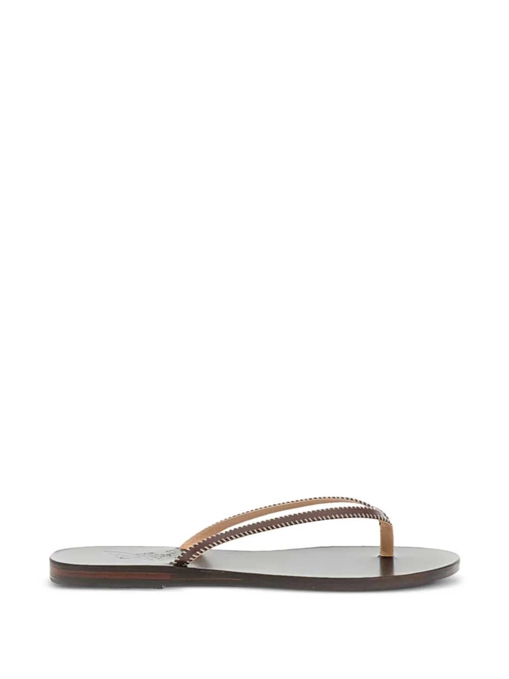 Ancient Greek Sandals Saionara whipstitch-trim sandals Bruin