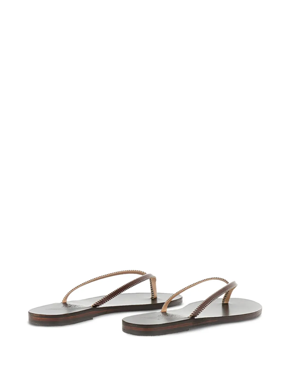 Ancient Greek Sandals Saionara whipstitch-trim sandals Bruin