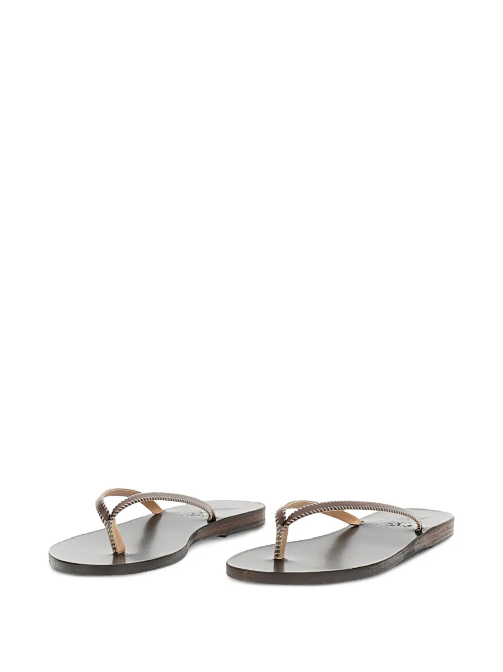 Ancient Greek Sandals Saionara whipstitch-trim sandals Bruin