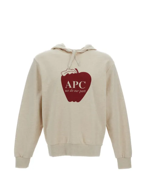 A.P.C. logo-detail hoodie