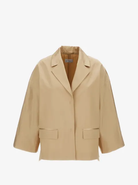 Alberto Biani dropped-shoulder notched-lapels jacket