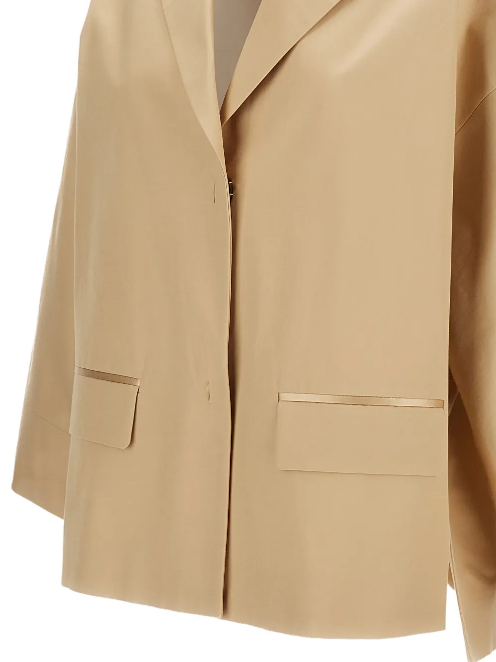Dropped-Shoulder Notched-Lapels Jacket