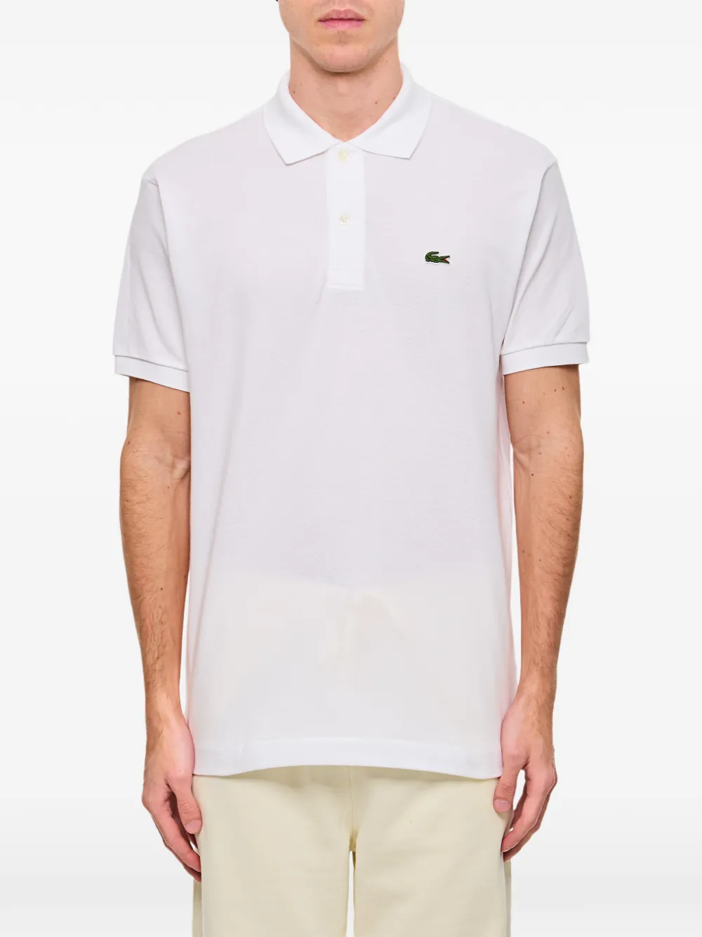 Lacoste L.12.12 embroidered-logo polo shirt - Weiß