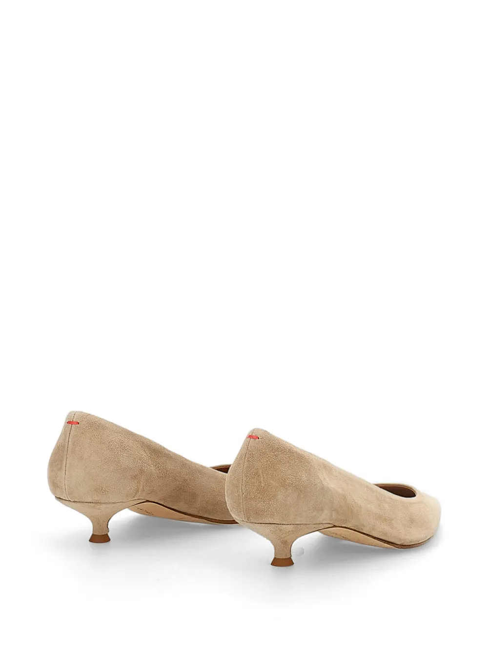 Aeyde Pumps met puntige neus Beige