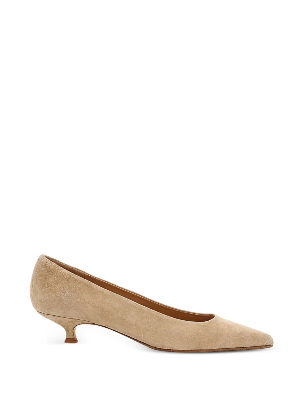Aeyde Pumps met puntige neus Beige