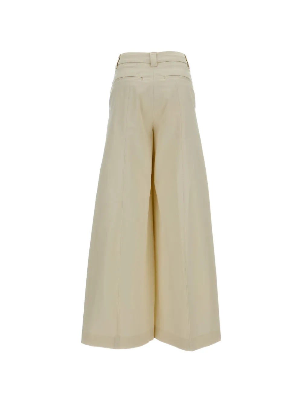  Thelatest D-alma Palazzo Flared Trousers - Neutrals 