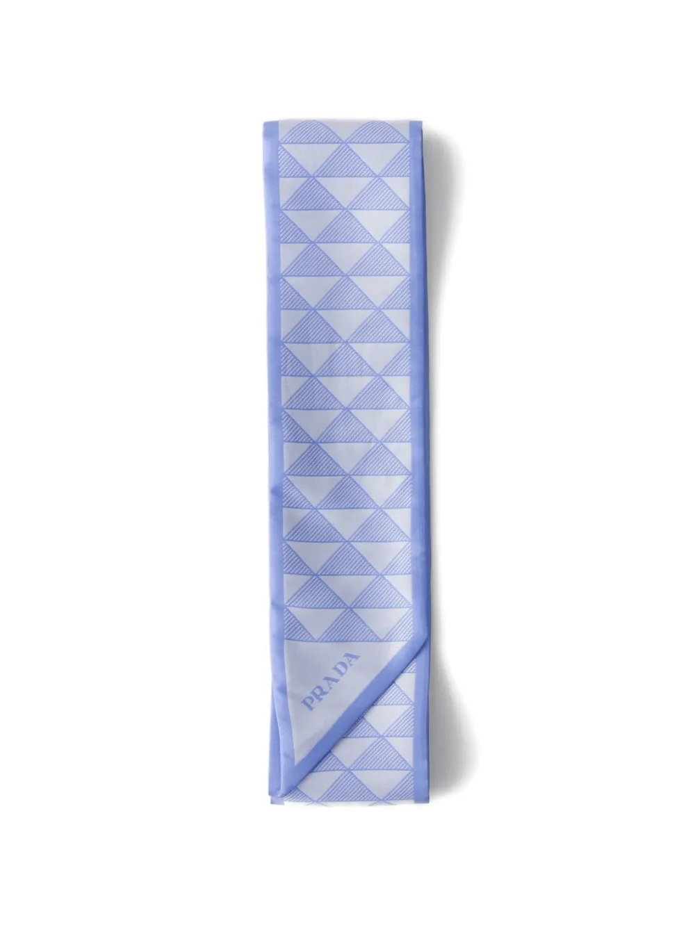 Prada Foulard jacquard in seta - Blu