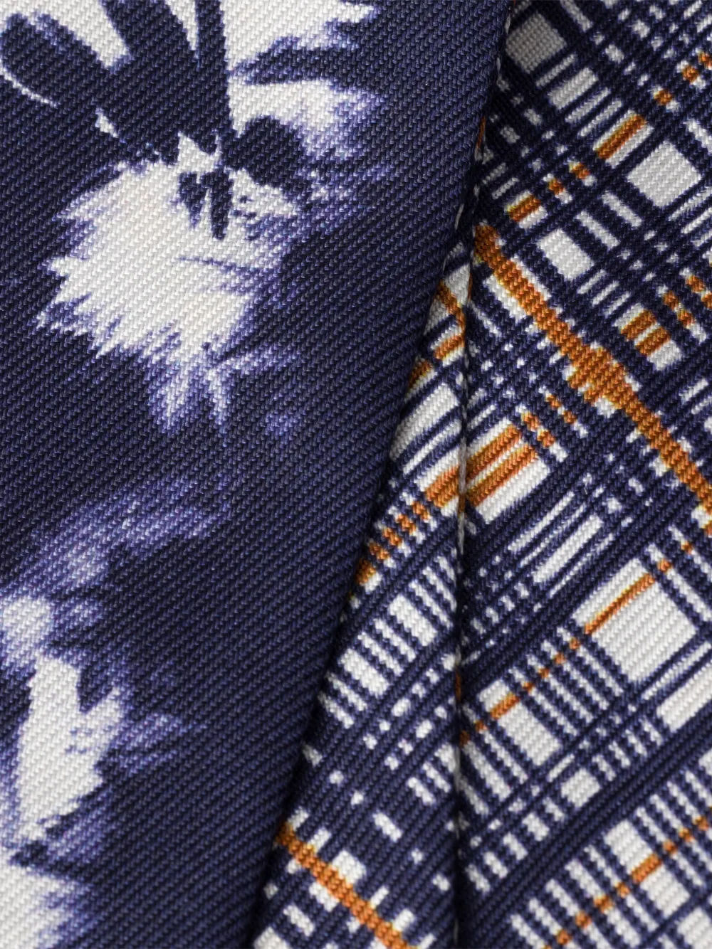 Prada Zijden twill sjaal met print Blauw