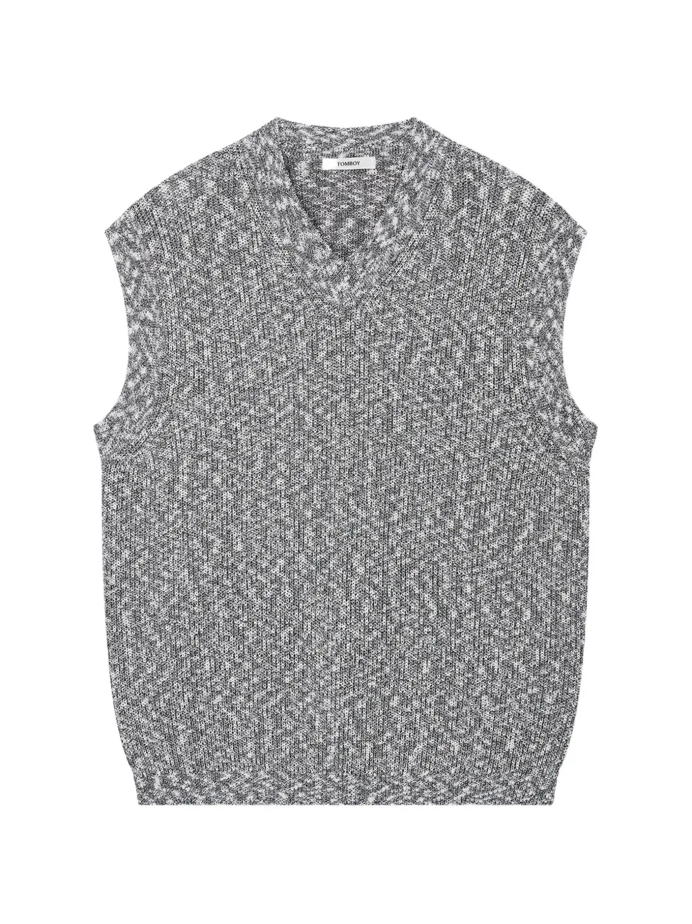 TOMBOY V-neck knitted vest - Nero
