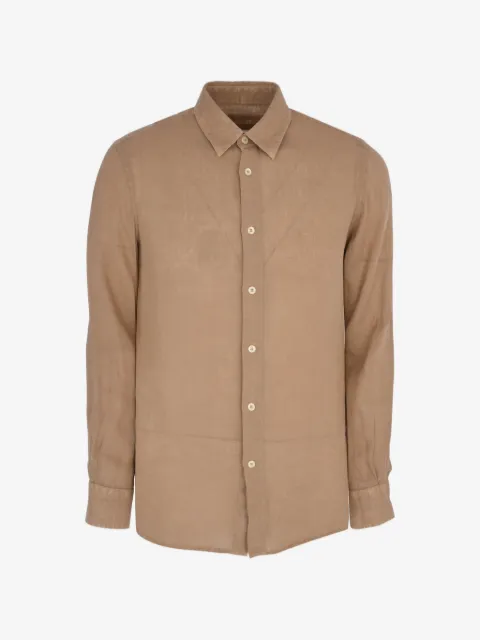 120% Lino buttoned long-sleeve shirt