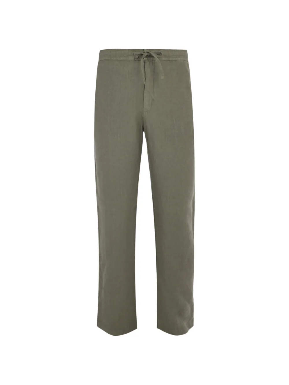 120% Lino drawstring trousers - Verde
