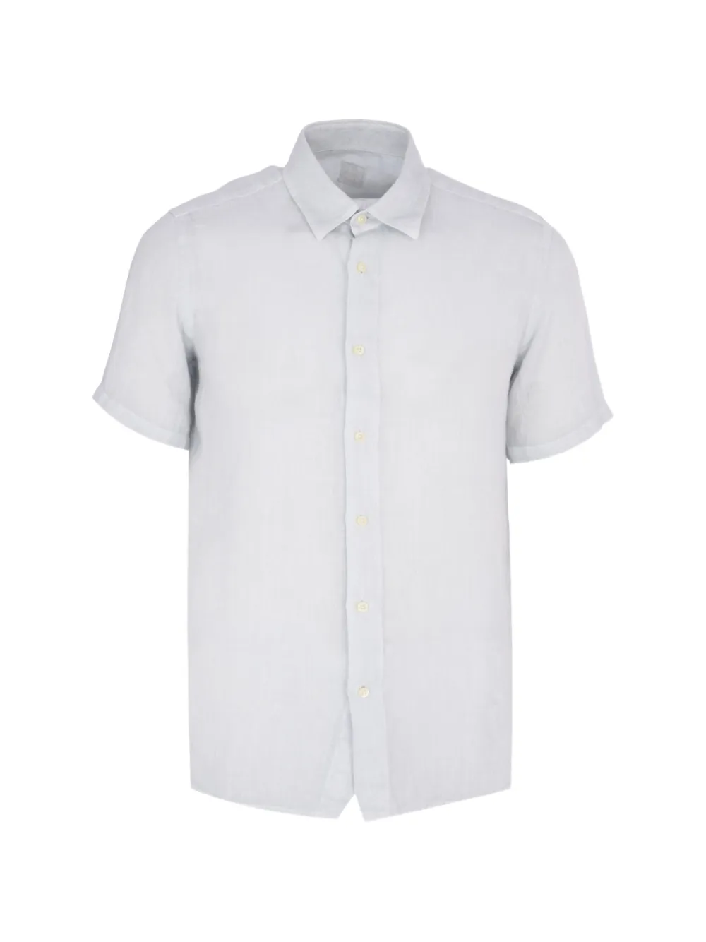 120% Lino contemporary fit shirt - Blu