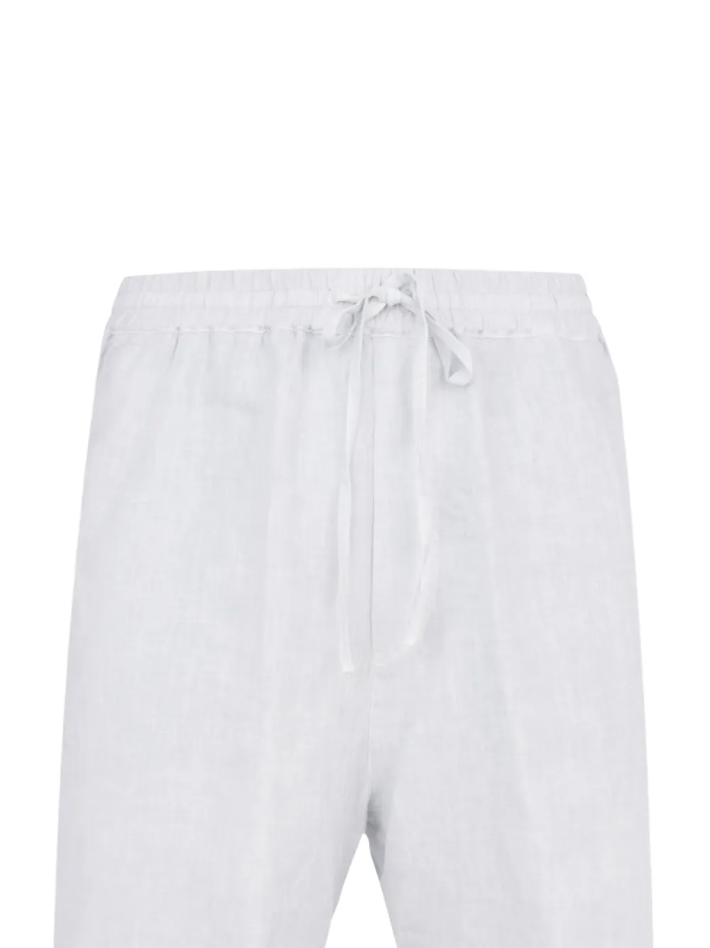 120% Lino Bermuda shorts met trekkoord Wit