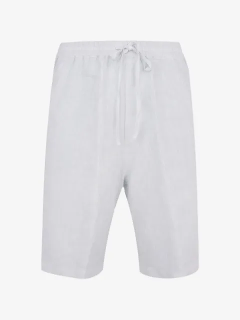 120% Lino drawstring bermuda shorts