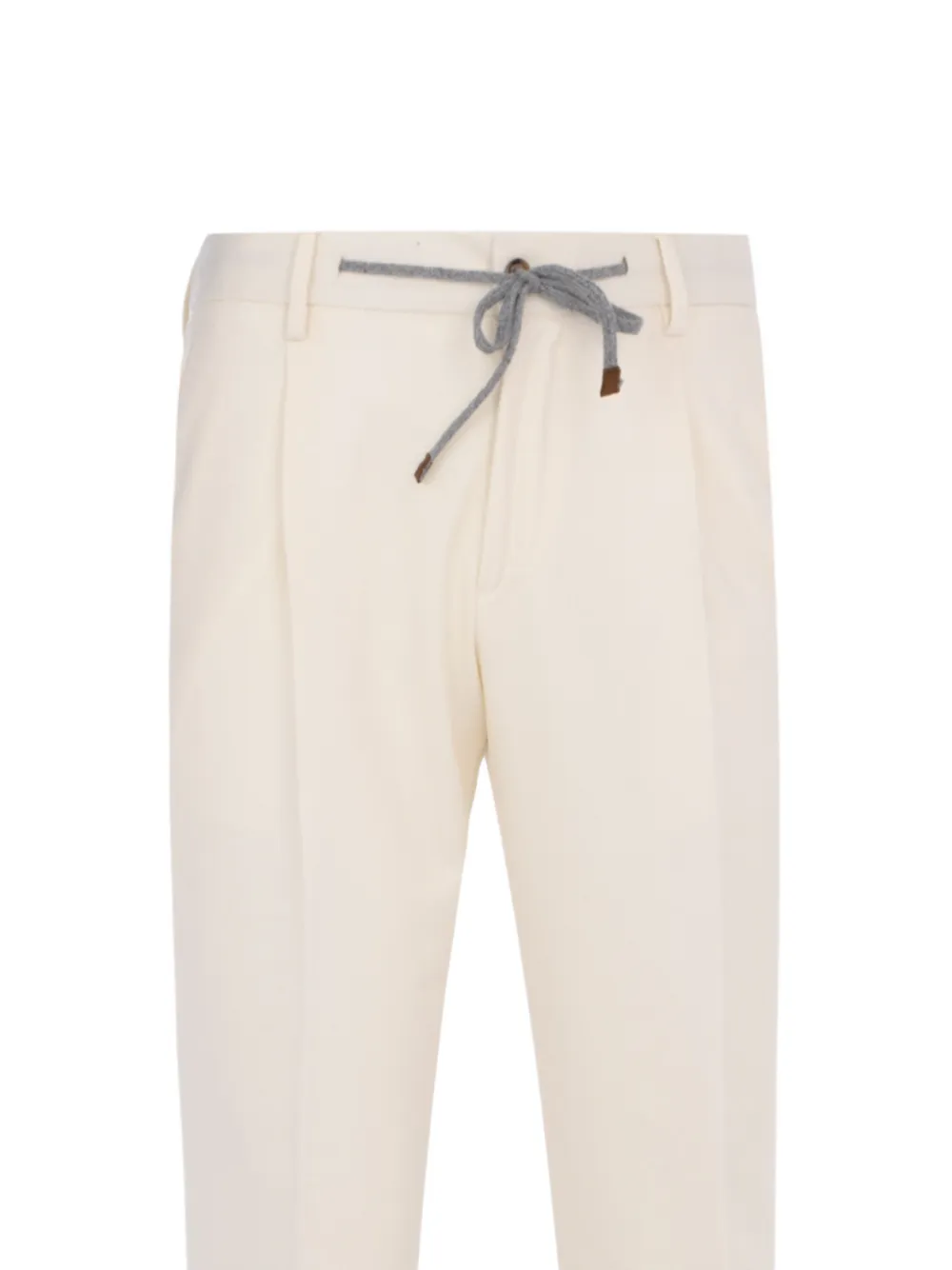 Barba Roma plooibroek met trekkoord Beige