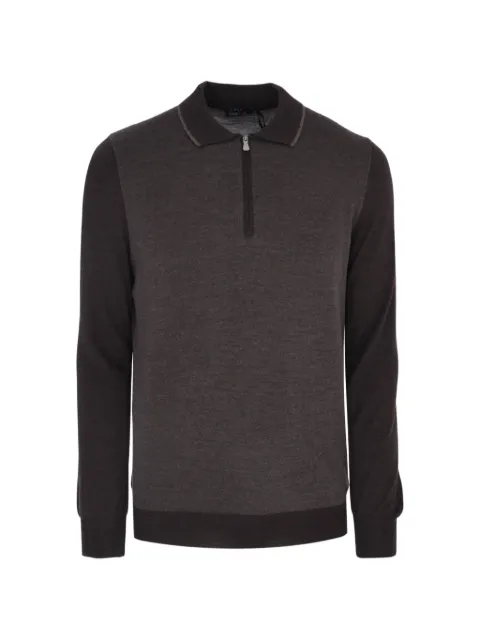 Barba zip polo knitwear