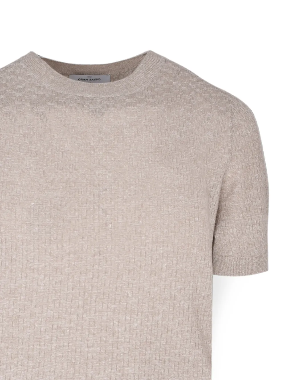 Gran Sasso Geweven T-shirt Beige