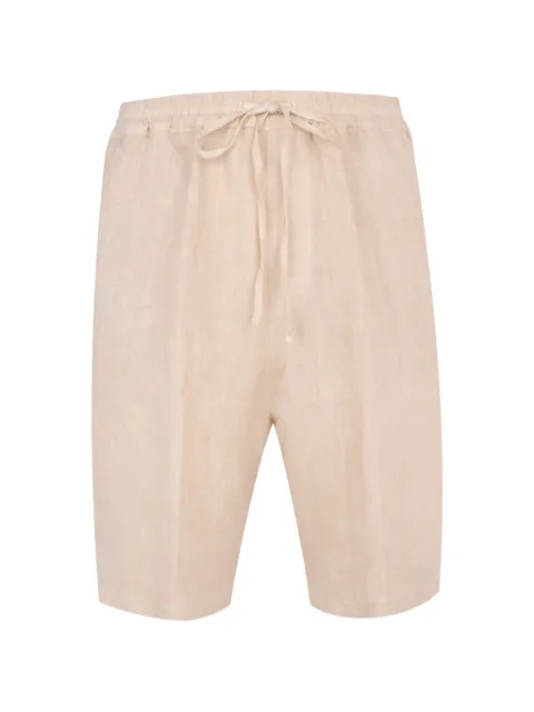 120% Lino drawstring bermuda shorts