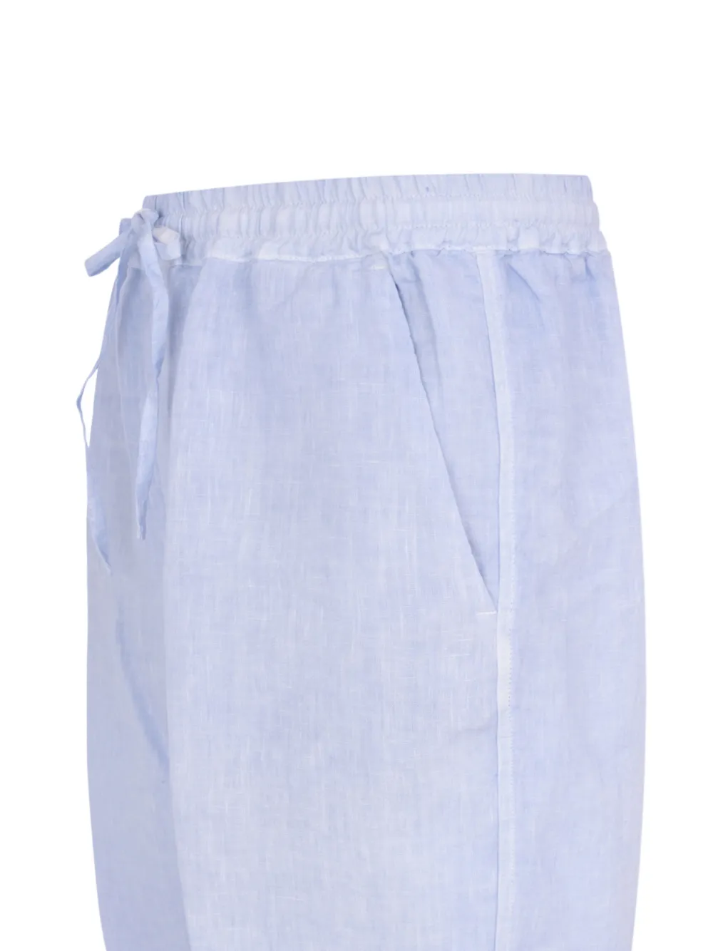 120% Lino Linnen shorts Blauw