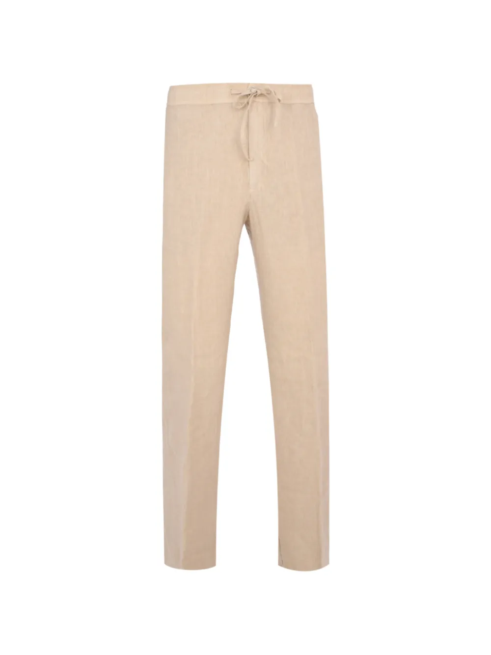 120% Lino drawstring trousers - Toni neutri