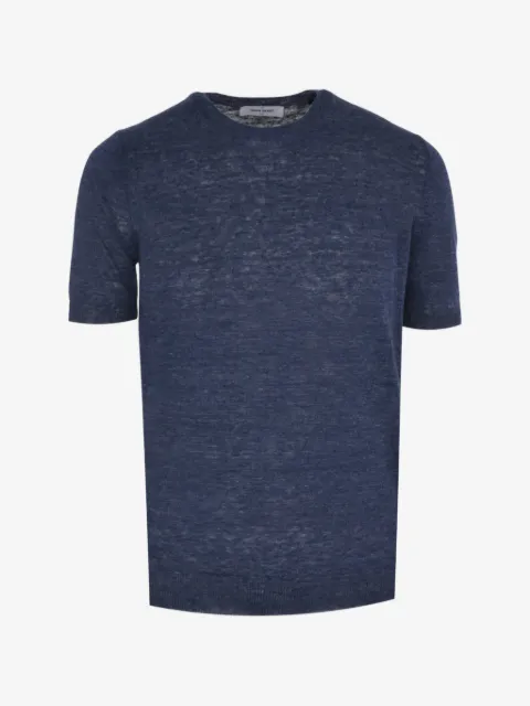 Gran Sasso T-shirt a maniche corte in maglia fine