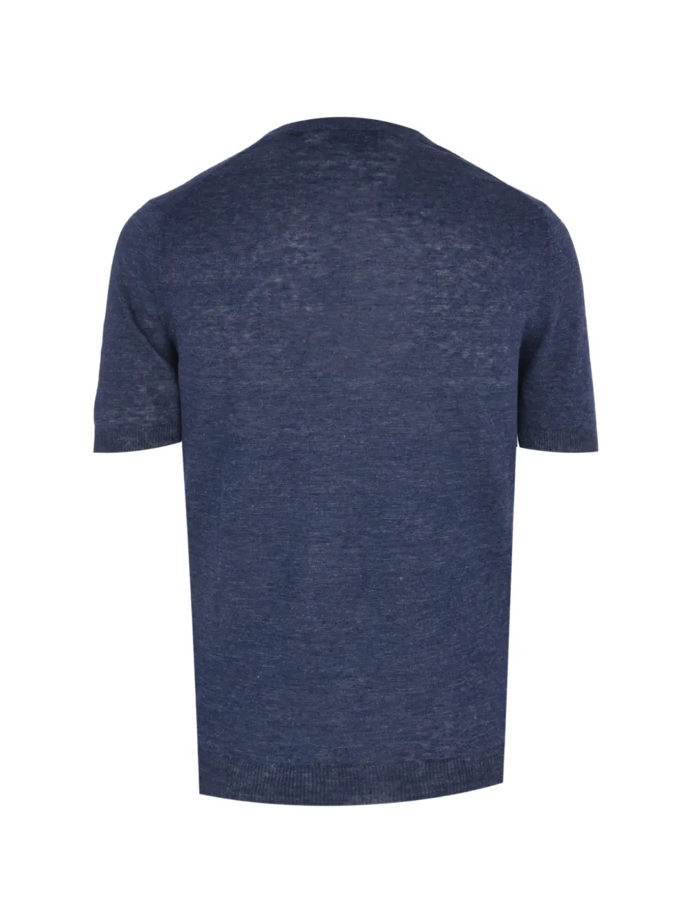 Gran Sasso fine-knit short-sleeve T-shirt Blauw