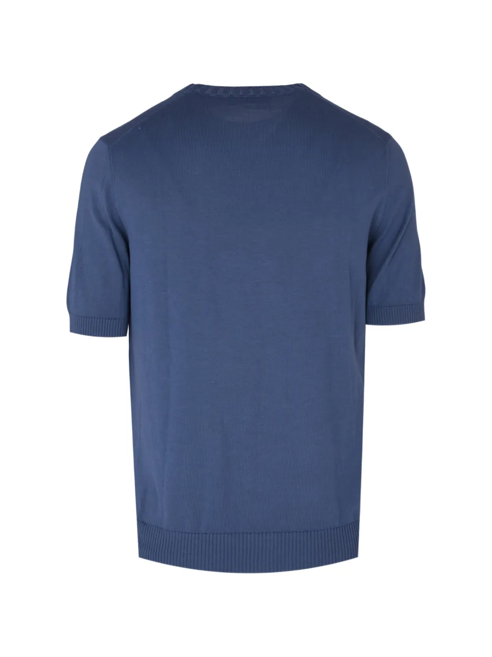 Gran Sasso T-shirt met geribbelde afwerking Blauw